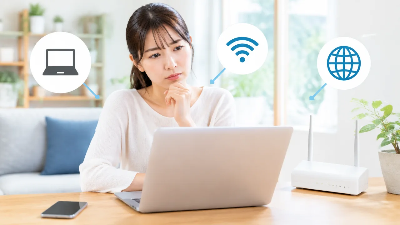 パソコンのインターネットが急に遅い原因は？まず試したい対処法