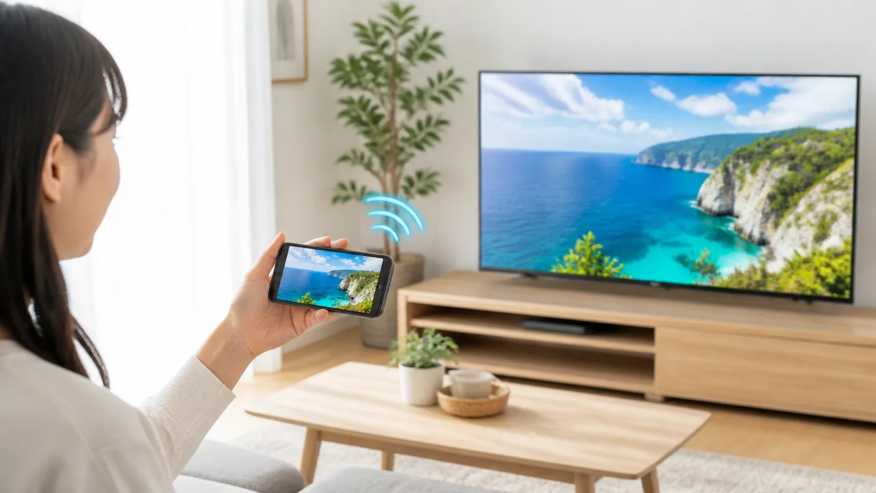 iPhoneをテレビに映すには？ケーブルなしで接続する方法
