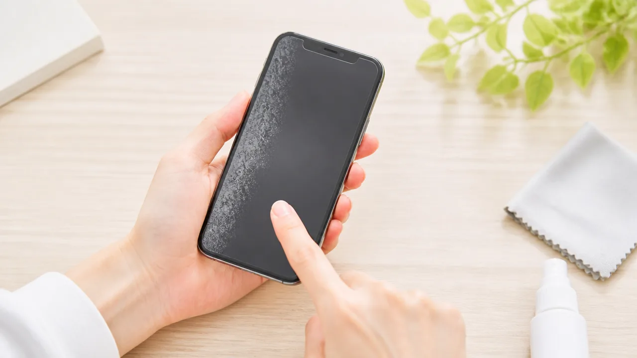 スマホ画面の一部がタッチしても反応しない原因と対処法